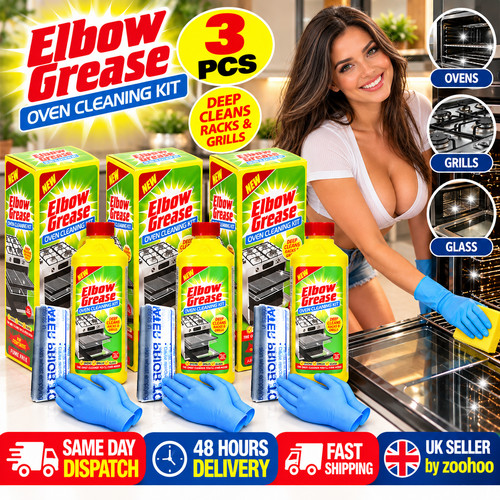 Elbow grease oven cleaning - 3x,