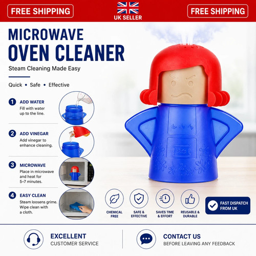 Microwave oven cleaner angry - microwave,
