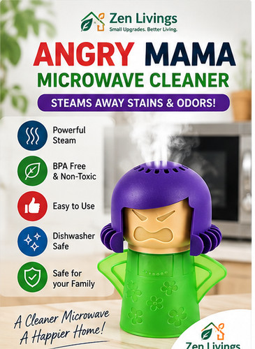 Angry mama microwave oven - mama,